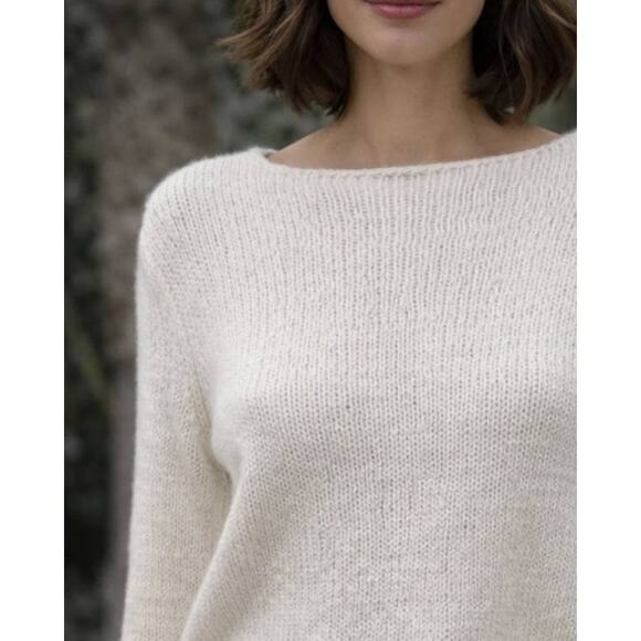 Gabriela Hearst Chivall Boat Neck Cashmere Sweater in Ivory XS - Picture 2 of 2